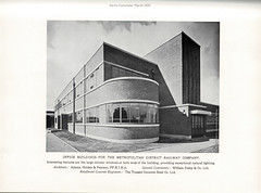 Holden buildings at Acton Works, London Underground - Ferro-Concrete Review, March 1933