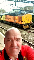 Me with locomotives up and the County.