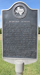 Old Bedford School Marker (Bedford, Texas)
