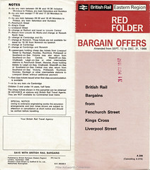 British Rail Eastern Region - Ref Folder bargain fares, September 1966