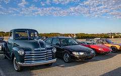 Cars & Coffee event 10/16/2022, Sachuest Beach, Newport, RI by the Audrain Automobile Museum