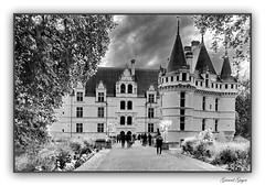 Château d'Azay-le-Rideau en Noir & Blanc