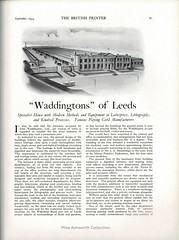 John Waddington Ltd, printers of Leeds and London : in "The British Printer", September 1934