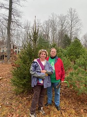 Karl and Linda with their Christmas Tree