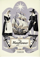 The Mayflower : Tariff : British Raiways, Western Region, 1960 : artwork by Eric Fraser