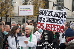 Manifestación contra el deterioro de la Asistencia Sanitaria en la comunidad de Madrid, y  el Nuevo Plan de Urgencias (PAC)
