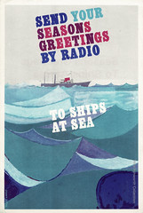Send your seasons greetings by radio : GPO leaflet c1965 : design by Roger Harris
