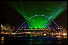 Newcastle Laser Light Display December  2022