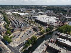 Norwich rail - station & maintenance aerial images TEMP