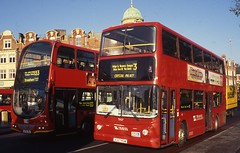COLOUR SLIDES OF LONDON  BUS ROUTES IN  RECENT YEARS