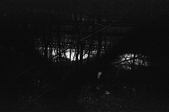 12/2022 • Cheap toy camera • 28mm f8 lens • Unknown 400 iso black and white film (Foma?) • 400 ISO