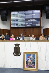 Prefeito Fuad Noman na Câmara Municipal para posse dos novos vereadores e homenagem a Yara Tupynambá - 01/02/2023