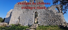 Vestiges du Château d'Allègre, près d'Allègre-les-Fumades, Gard, balade du 29-01-2023