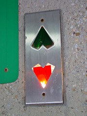 Elevator indicator at Vienna north garage