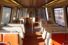 Interior of WMATA railcar 1162