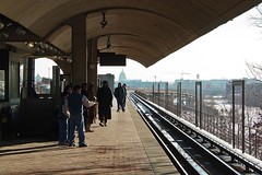 View from Rhode Island Avenue station, facing south