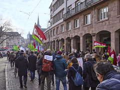 Strasbourg - manifestation contre la retraite à 64 ans