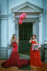 Red Valentine Gown Photoshoot