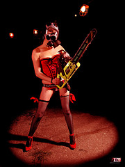 Gasmask Girl with Chainsaw