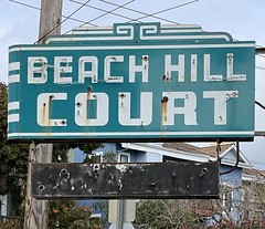 Beach Hill Court sign, Santa Cruz, CA