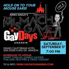 Mismatch Game at Disneyland Gay DaysSeptember 2022