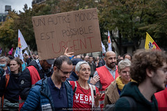 Paris, manifestation intersyndicale du 18 octobre 2022