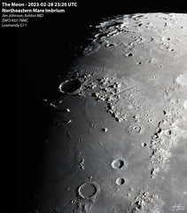 The Moon - 2023-02-28 23:20 UTC - North Eastern Mare Imbrium