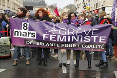 Journée internationale des droits des femmes, grève féministe et contre la réforme Macron des retraites