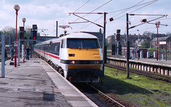 Class 91s in original IC livery