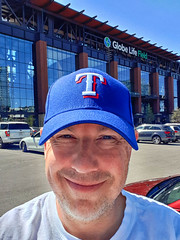 Yours Truly with new Texas Rangers cap, 17 Mar 2023