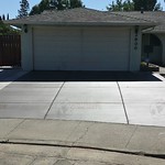 Old Cracked Driveway Replaced in Fairfield California