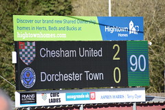 Chesham United 2 V 0 Dorchester Town
