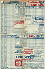 Empire Pools coupon - football fixtures 30 September 1972
