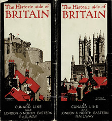 The Historic Side of Britain : travel folder issued by the Cunard Line and the London & North Eastern Railway, 1930