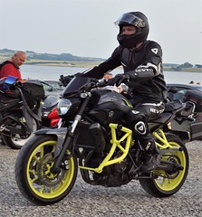 Danish Yamaha biker in Revit leather suit and SIDI ST racing boots. Album 1