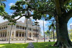 Iolani Palace and Hawaii State Building
