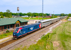 Amtrak SB City of New Orleans AMTK 302 (Siemens ALC-44 Charger) Covington, Tennessee