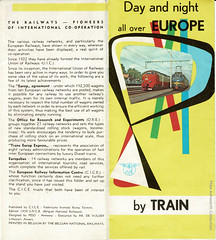 Day & Night Travel all over Europe : leaflet issued by the European Railway Information Centre (C.I.C.E.), 1959