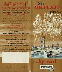 See Britain first by Rail : British Railways folder for N. American market, 1955