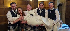 Anne and Stuart's wedding at Achnagairn Castle - May 2023