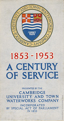 Cambridge University and Town Waterworks Company : 1853 - 1953 leaflet