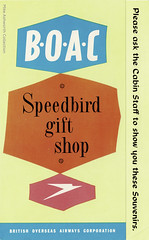 BOAC Speedbird gift shop leaflet, c.1960