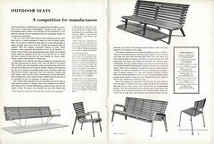 Outdoor Seats - a competition for manufacturers : CoID and the City of Birmingham : Design Magazine 1953