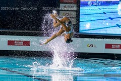 Artistic swiming world cup 2023. Superfinal. DUO TECHICAL MIXTO. Oviedo. Junio 2023