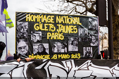 Paris, manifestation des Gilets Jaunes du 07 janvier 2023
