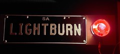 Illuminated 'Lightburn' Plate Display Piece