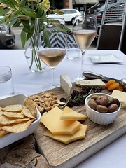 Cheese board at The Saint wine bar in St Helena