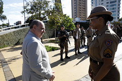 Solenidade na abertura do aniversário de 248 anos da Polícia Militar de Belo Horizonte