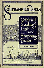 Southampton Docks ; official sailing list and shipping guide : Southern Railway : April 1932