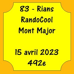 83 - Rians - RandoCool - Mont Major - 15 avril 2023 - 492e